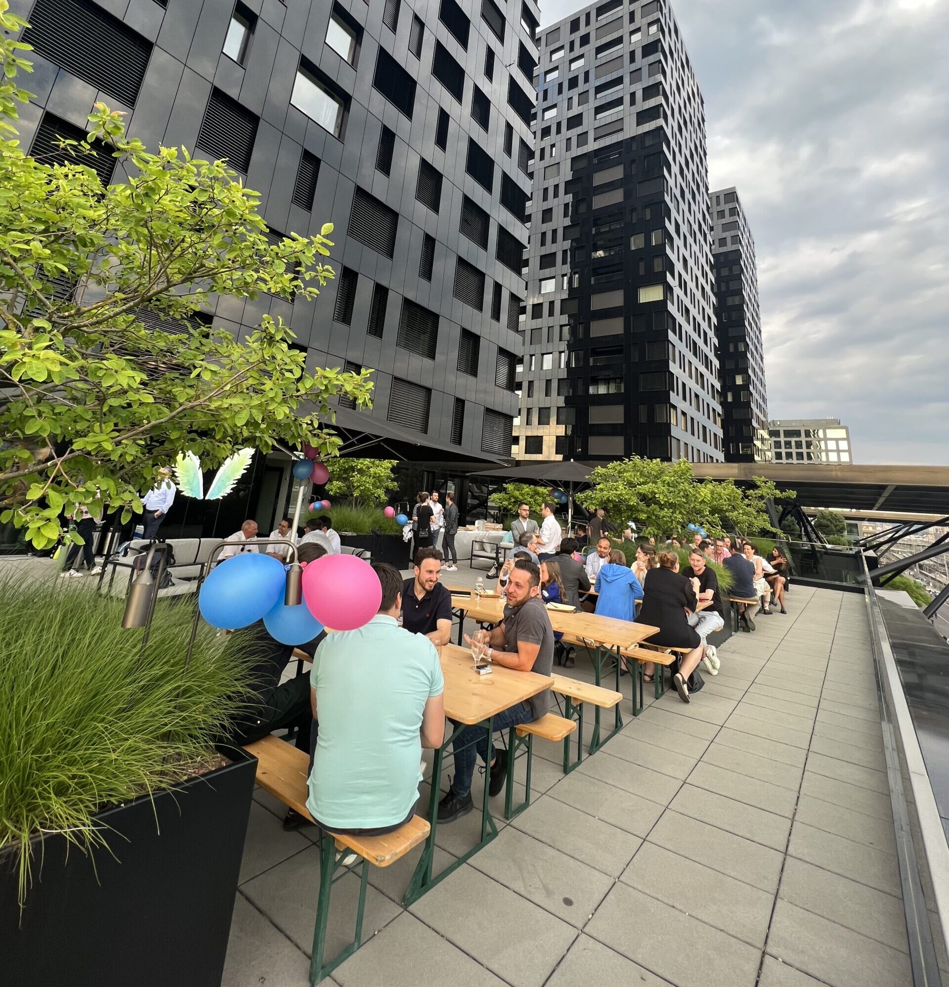 FDP-Event auf der Terrasse der Komfonie engineering AG